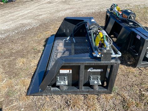 screening attachment for skid steer|gravel bucket for skid steer.